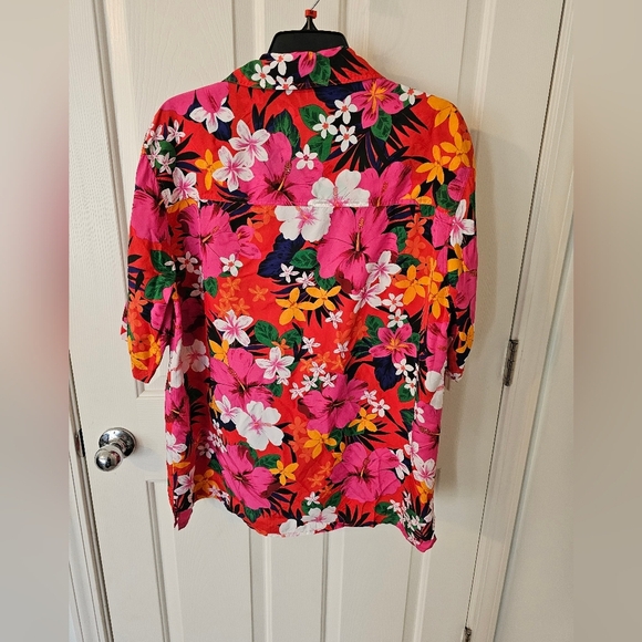 Ami Mens Floral Print Shirt with Camp Collar Size L - Picture 5 of 6